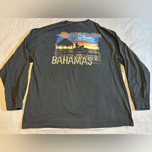 Harley Davidson Bahamas Men’s 2XL Black Long Sleeve T-Shirt Bahamas 2011
